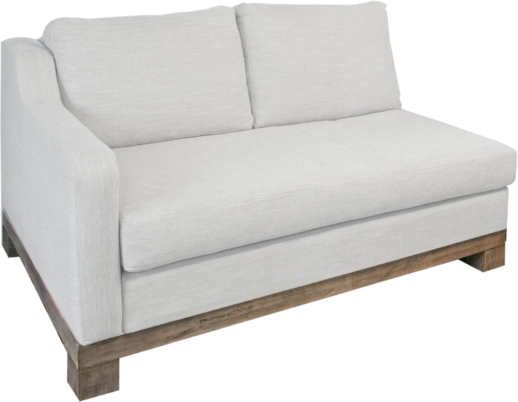 International Furniture Direct Samba Wooden Frame and Base, Sectional Right-Arm Loveseat IUP298-LOV-RT-161