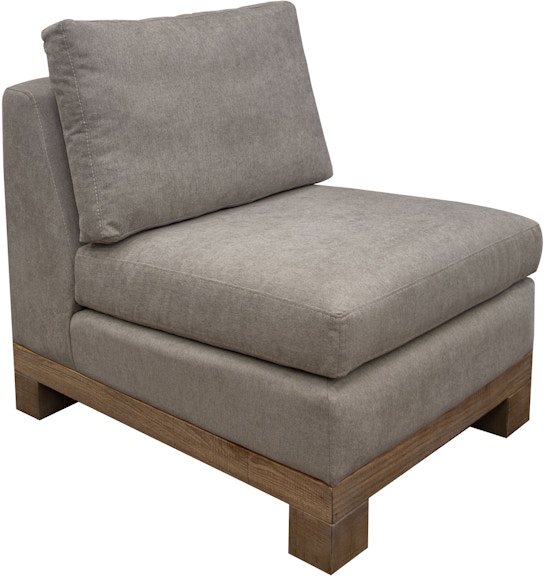 International Furniture Direct Samba Wooden Frame and Base, Armless Chair IUP298-ALC-151