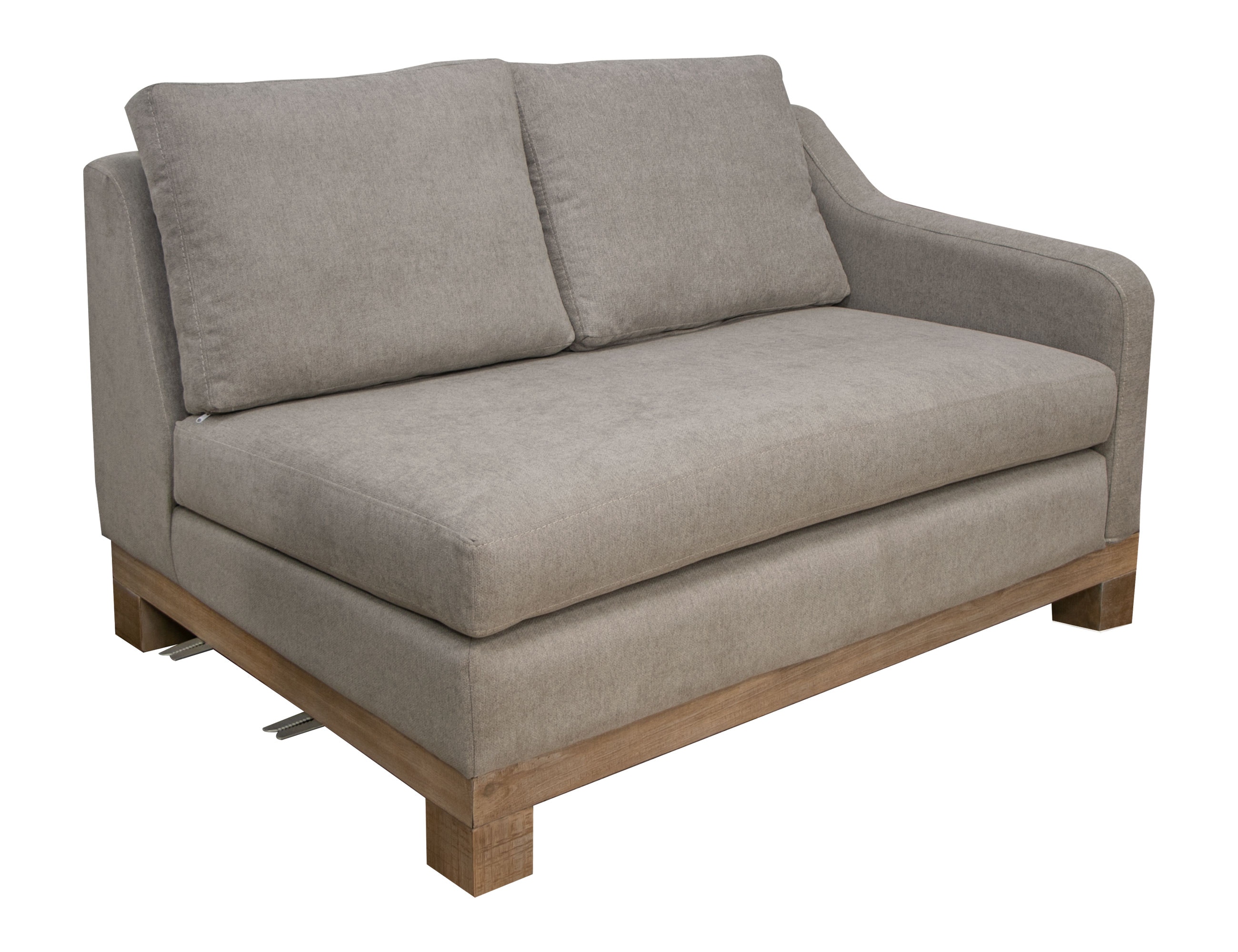  Wooden Frame and Base, Sectional Right-Arm Loveseat 