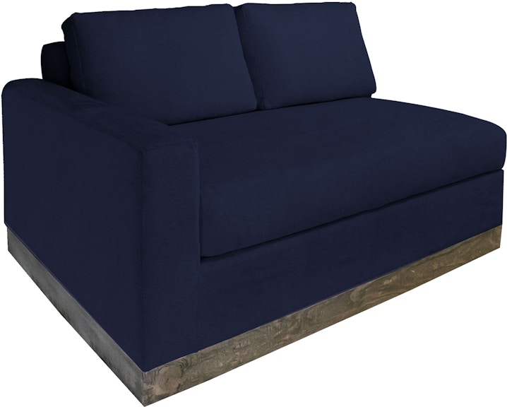 International Furniture Direct Georgia Wooden Frame and Base, Sectional Left-Arm Loveseat IUP722-LOV-LF-221