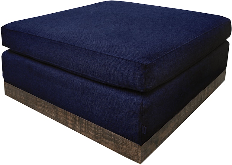 International Furniture Direct Georgia Wooden Frame and Base, Upholstered Square Ottoman IUP722-OTT-221
