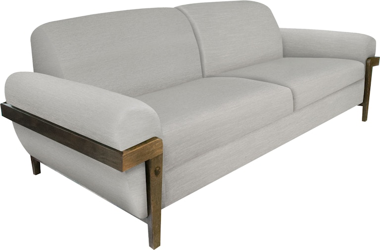 International Furniture Direct Loft Brown Wooden Frame and Base, Sofa IUP644-SOF-161