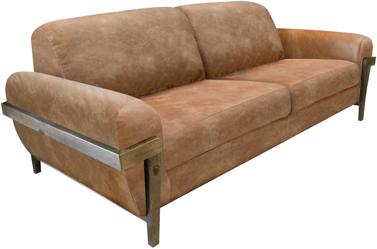 International Furniture Direct Loft Brown Wooden Frame and Base, Sofa IUP644-SOF-202