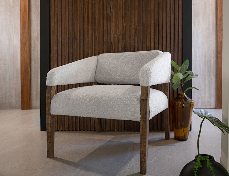International Furniture Direct Murcia Wooden Frame, Armchair IUP221-ACH-212
