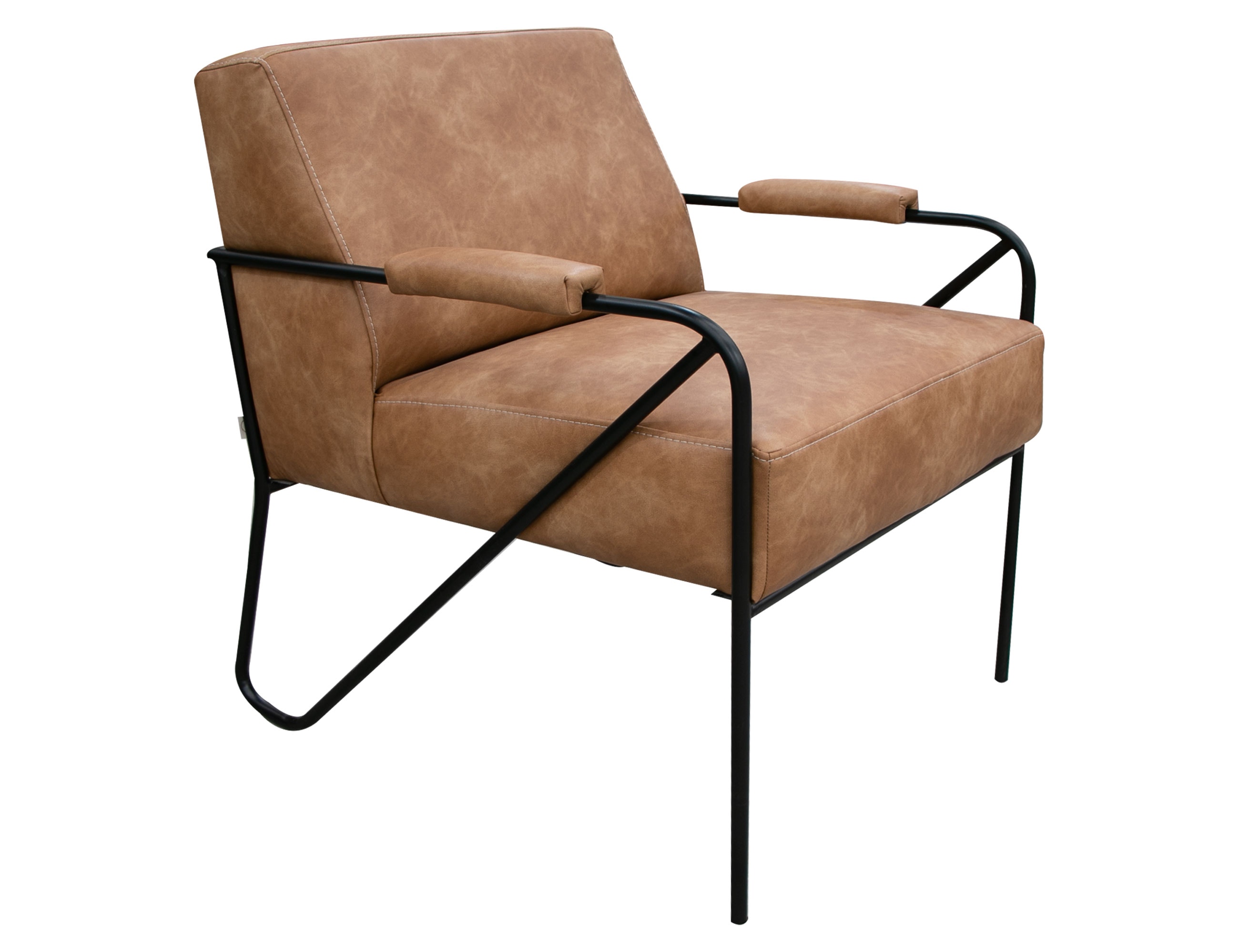  Wooden Frame and Metal Base, Armchair IUP132-ACH-202