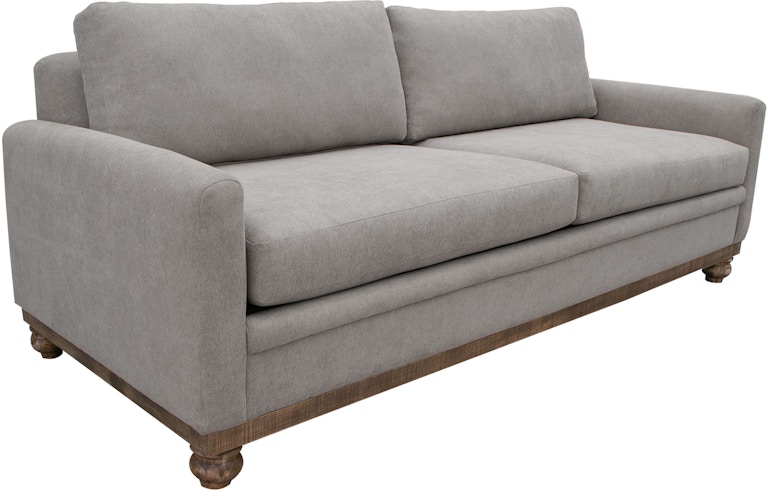 International Furniture Direct Pueblo Gray Wooden Frame and Base, Sofa IUP340-SOF-151