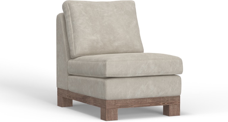 International Furniture Direct Samba Wooden Frame and Base, Armless Chair IUP298-ALC-210
