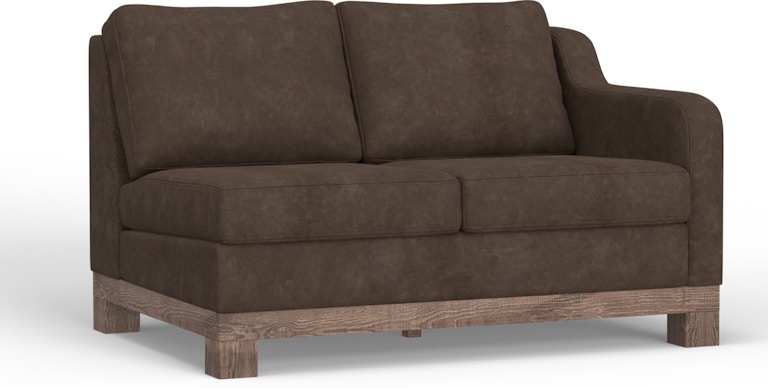 International Furniture Direct Samba Wooden Frame and Base, Sectional Right-Arm Loveseat IUP298-LOV-RT-212