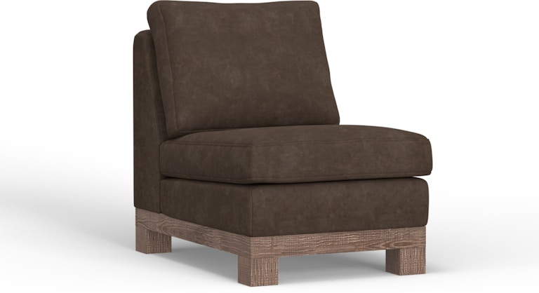 International Furniture Direct Samba Wooden Frame and Base, Armless Chair IUP298-ALC-212