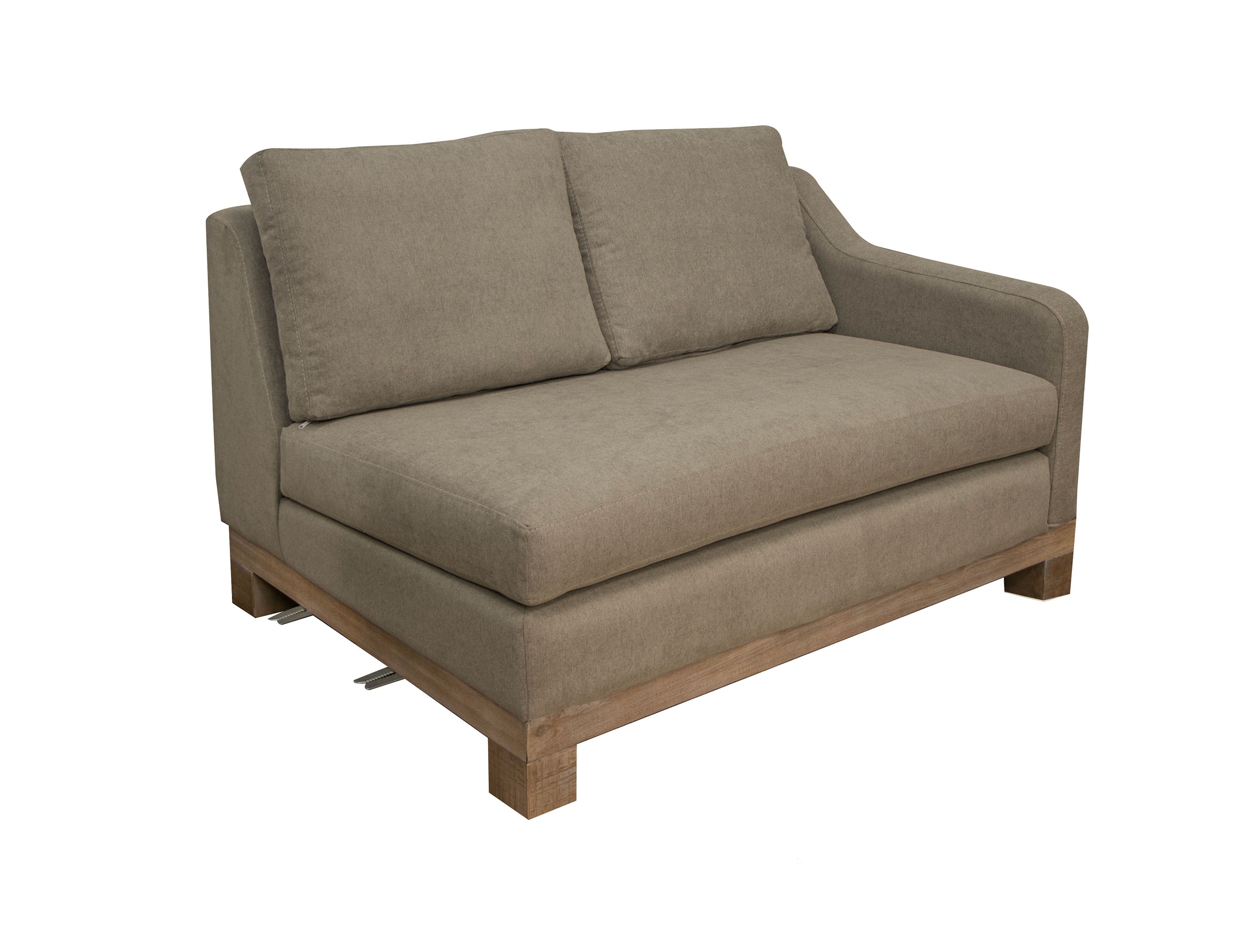  Wooden Frame and Base, Sectional Right-Arm Loveseat 