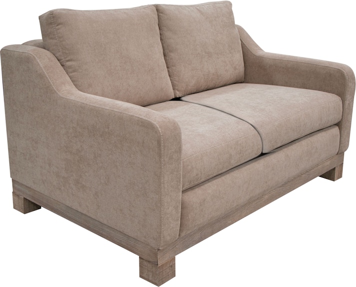 International Furniture Direct Samba Wooden Frame and Base, Two-Cushion Loveseat IUP298-LOV-152-A