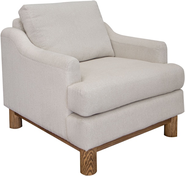 International Furniture Direct Olimpia Wooden Frame and Base, Armchair IUP738-ACH-170