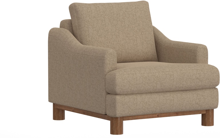 International Furniture Direct Olimpia Wooden Frame and Base, Armchair IUP738-ACH-152