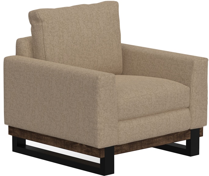 International Furniture Direct Blackburn Metal and Wood Base, Armchair IUP778-ACH-152