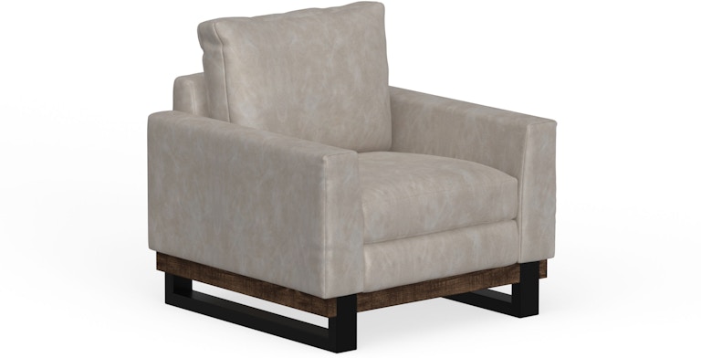 International Furniture Direct Blackburn Metal and Wood Base, Armchair IUP778-ACH-210