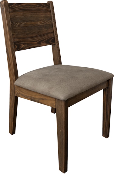 International Furniture Direct Novus lodge Upholstered Seat Wooden Chair IFD2311CHR