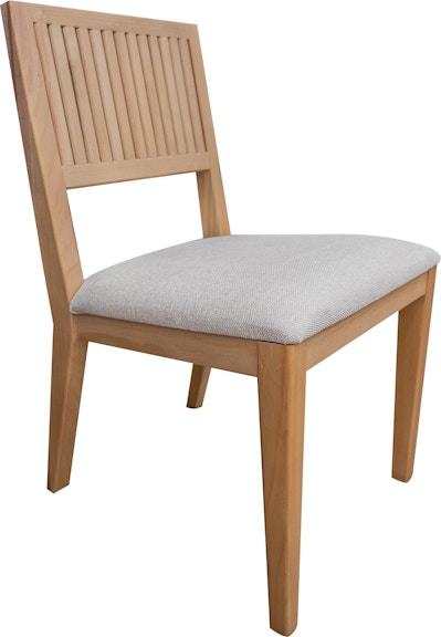 International Furniture Direct Giza Upholstered Seat Wooden Chair IFD6121CHR