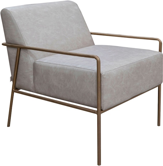 International Furniture Direct Aragon Wooden Frame and Metal Base, Armchair IUP611-ACH-210