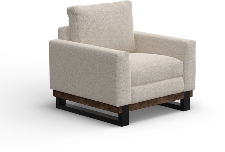 International Furniture Direct Blackburn Metal and Wood Base, Armchair IUP778-ACH-161