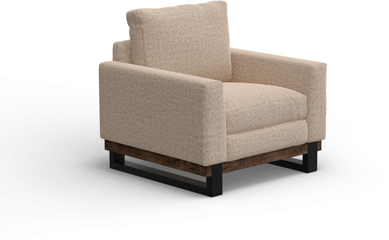 International Furniture Direct Blackburn Metal and Wood Base, Armchair IUP778-ACH-175