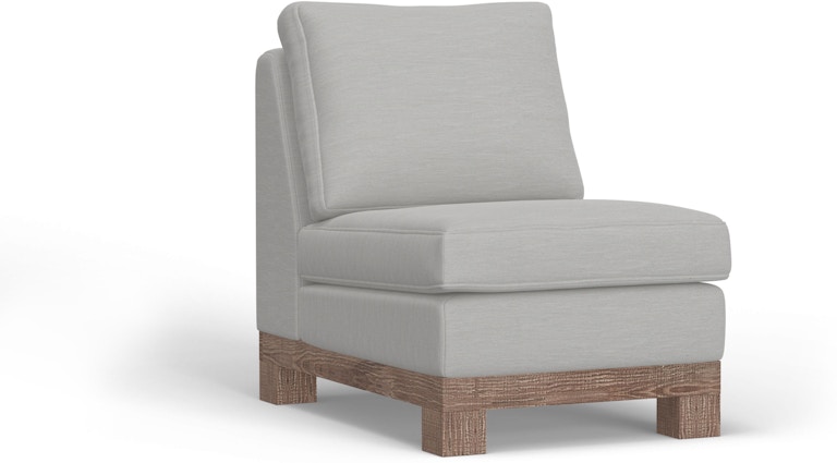 International Furniture Direct Samba Wooden Frame and Base, Armless Chair IUP298-ALC-131