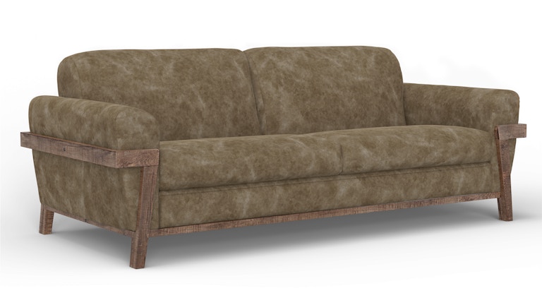 International Furniture Direct Loft Brown Wooden Frame and Base, Sofa IUP644-SOF-201