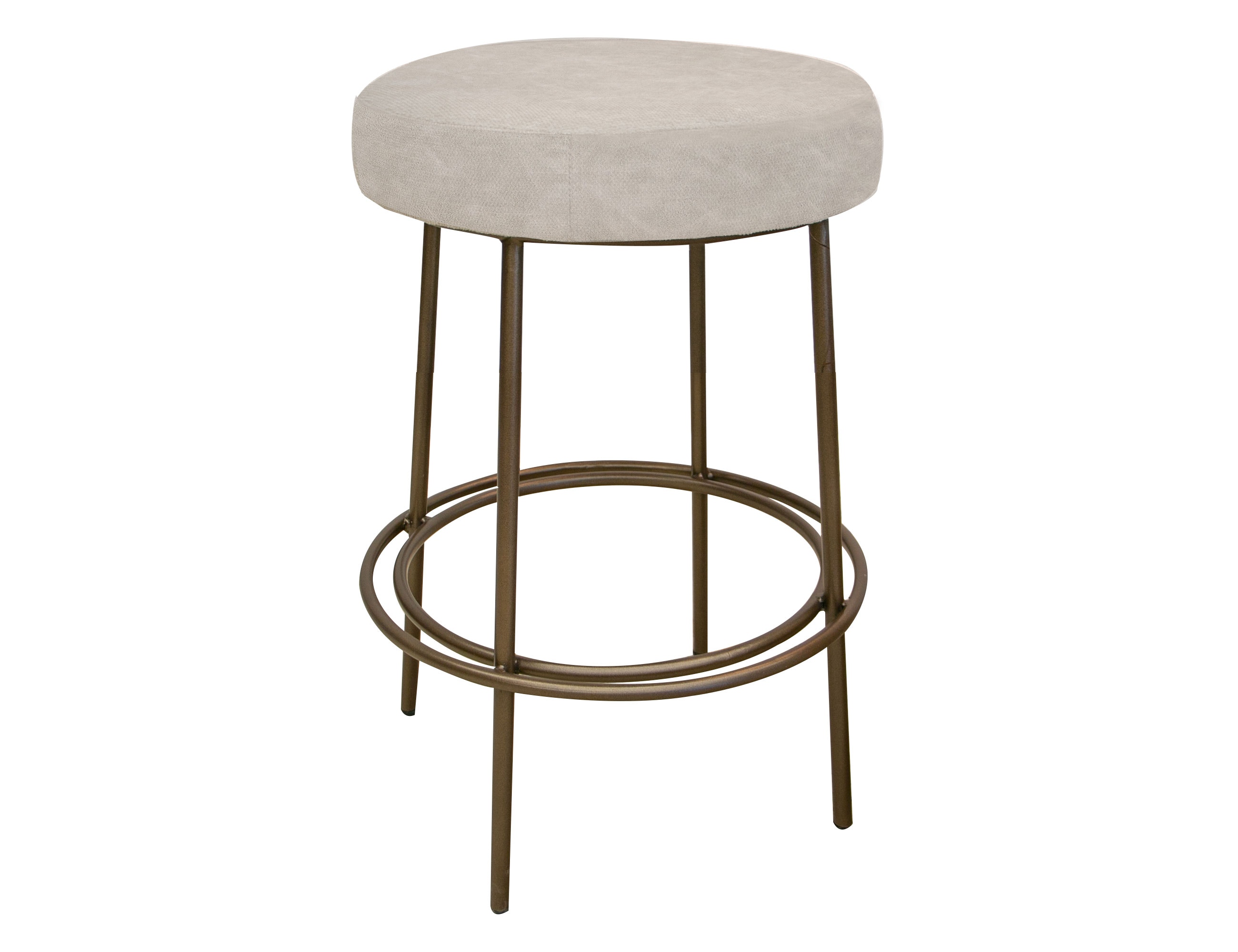 International Furniture Direct Wooden Frame and Metal Base, 24 Inch Stool IUP802-STL24-210