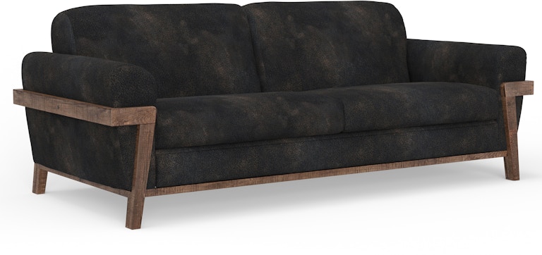 International Furniture Direct Loft Brown Wooden Frame and Base, Sofa IUP644-SOF-216