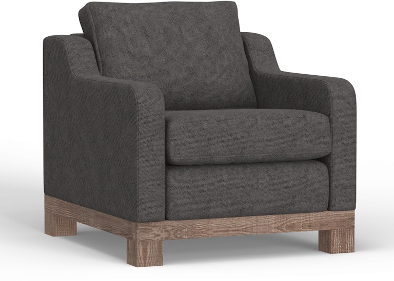 International Furniture Direct Samba Wooden Frame and Base, Armchair IUP298-ACH-121