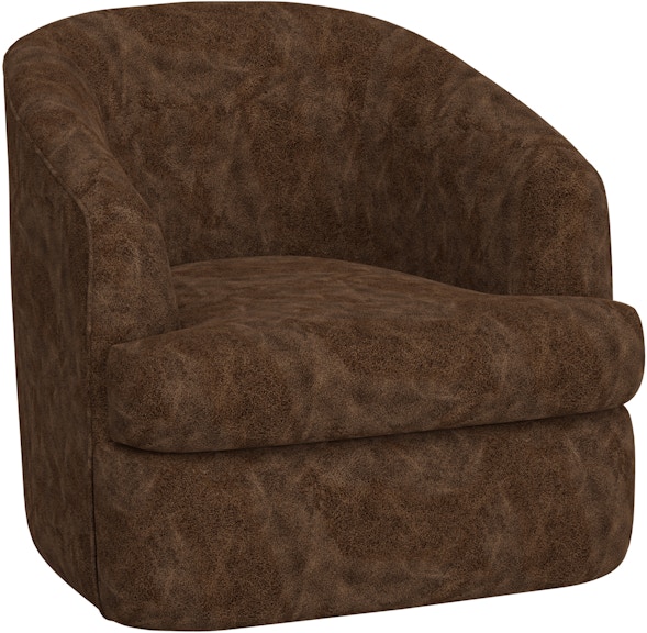 International Furniture Direct Tumbi Wooden Frame and Metal Base, 360 Degree Swivel Accent Chair IUP854-ACH-212