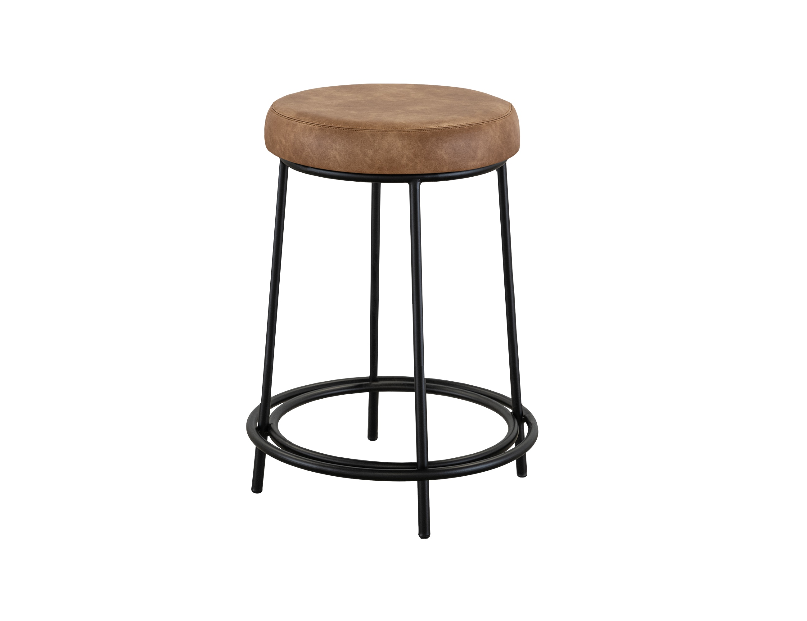 International Furniture Direct Wooden Frame and Metal Base, 30 Inch Stool IUP802-STL30-202