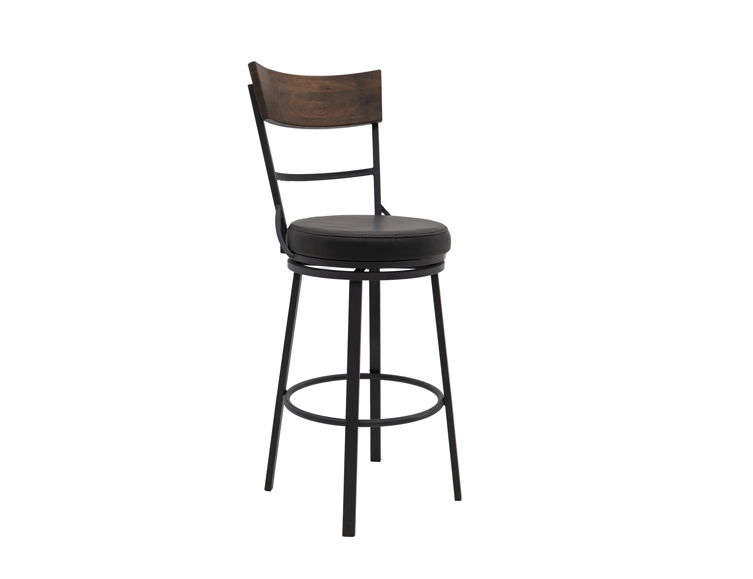 International Furniture Direct Wooden Frame and Metal Base, Barstool 30 Inch IUP805-BST30-216