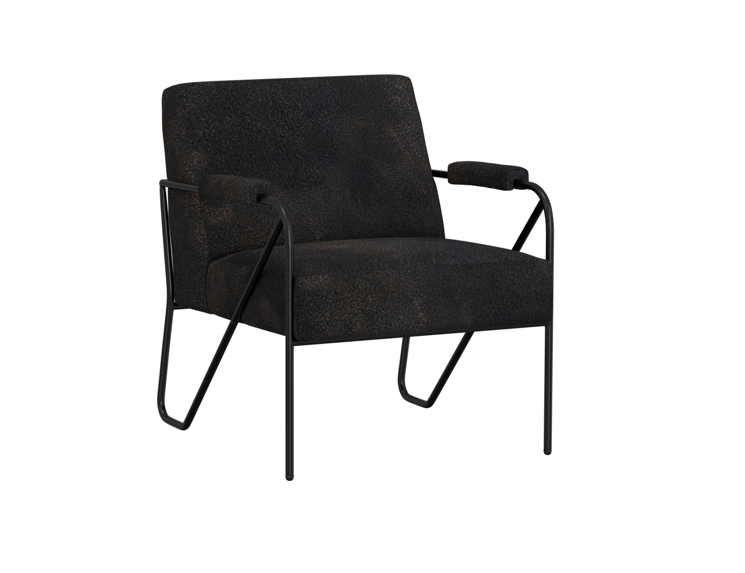  Wooden Frame and Metal Base, Armchair IUP132-ACH-216