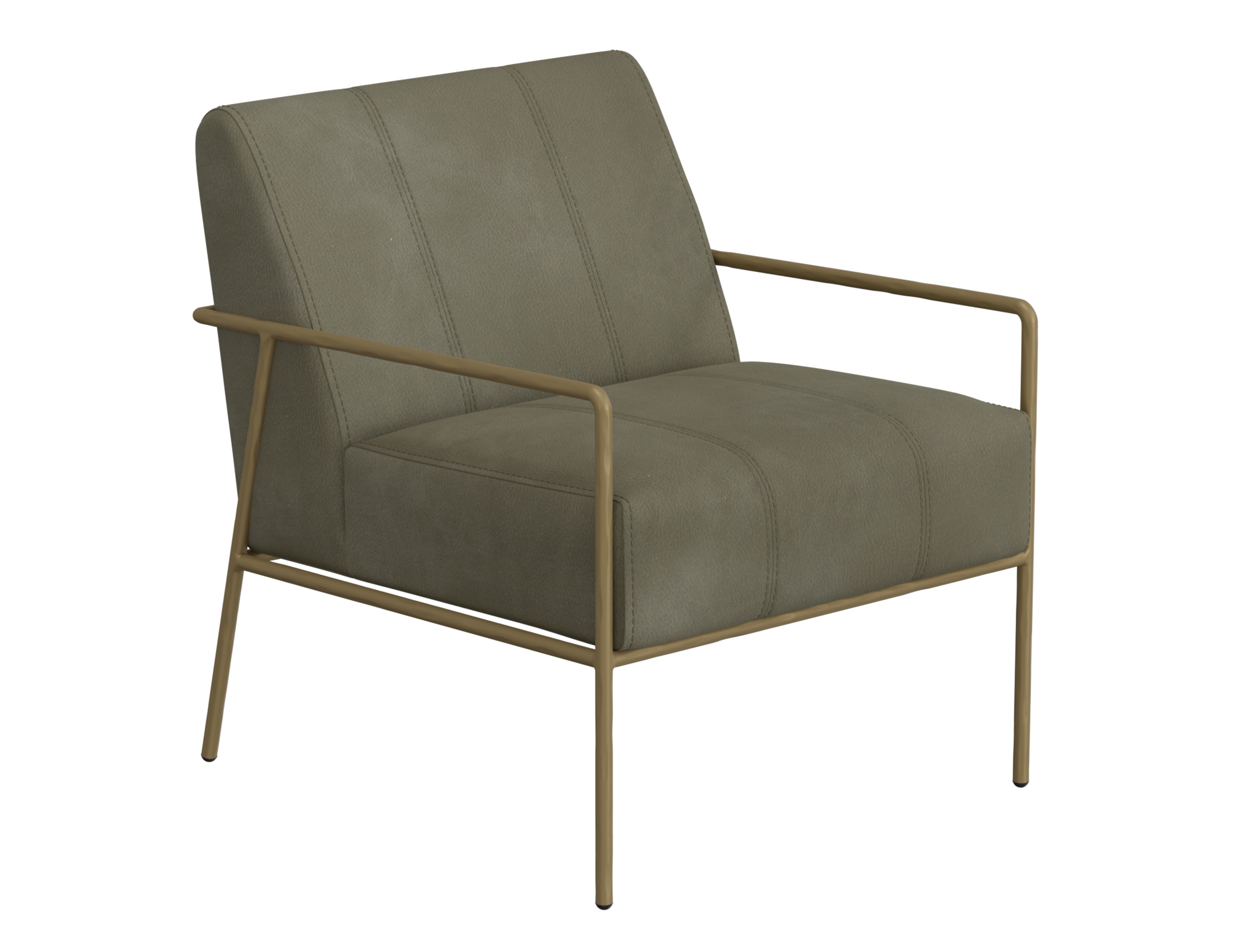 International Furniture Direct Wooden Frame and Metal Base, Armchair IUP611-ACH-232