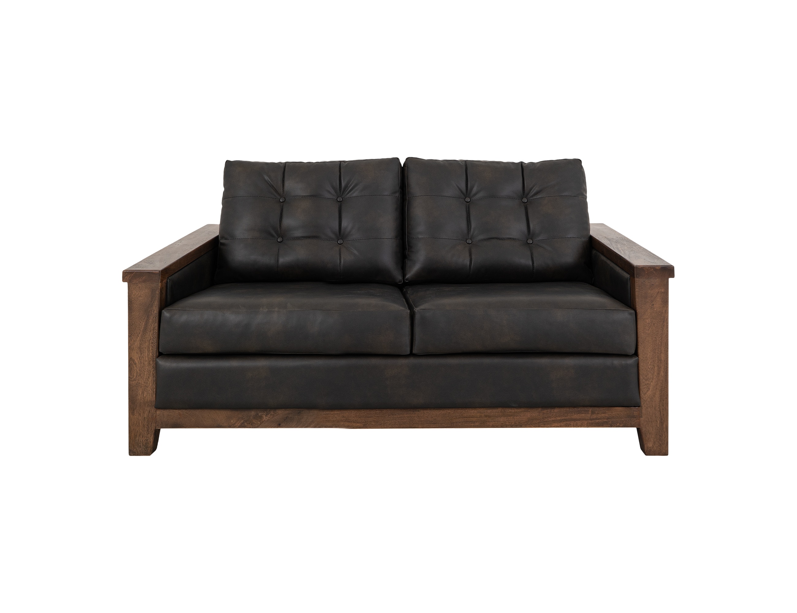 International Furniture Direct Wooden Frame, Upholstered Loveseat IUP342-LOV-216