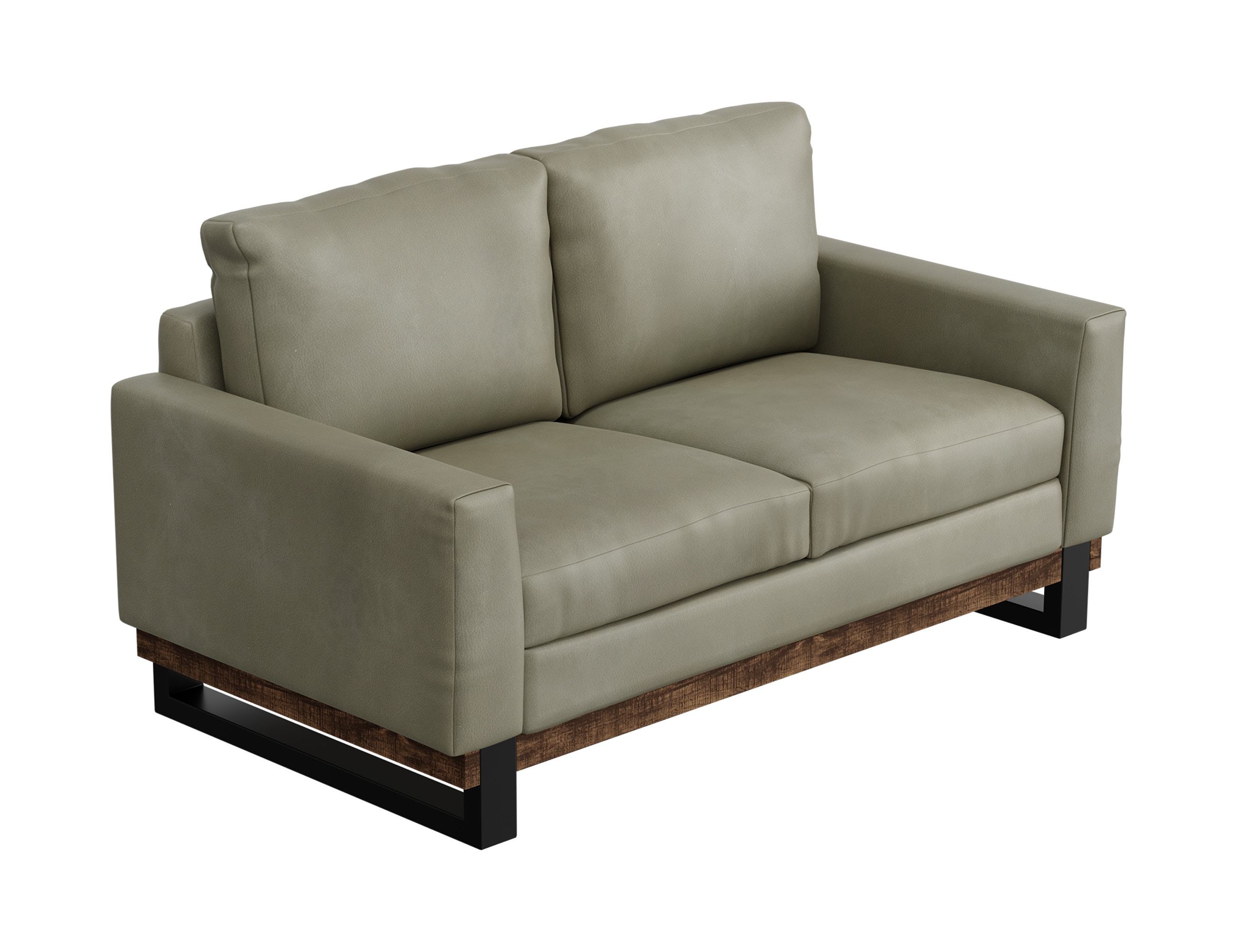 International Furniture Direct Metal and Wood Base, Loveseat IUP778-LOV-232