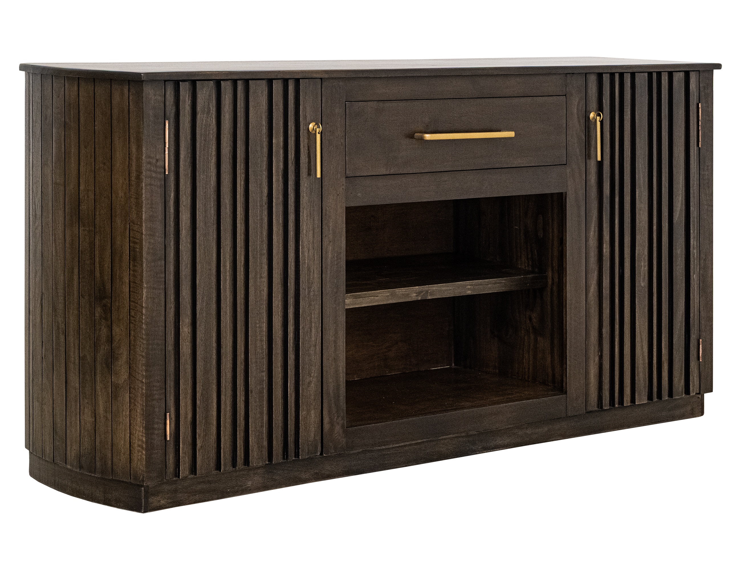 International Furniture Direct 1 Drawer and 2 Door, TV Stand for Fire Place IFD6631STF