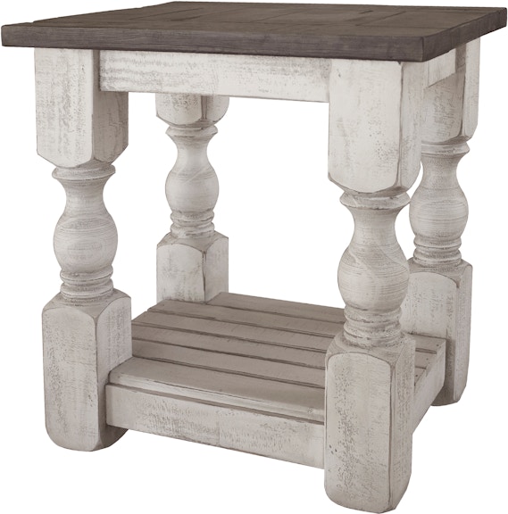 International Furniture Direct Stone End Table IFD469END