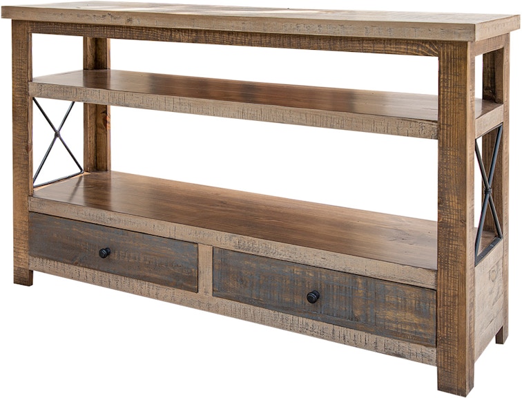 International Furniture Direct Andaluz 2 Drawer Sofa Table IFD1801SOF