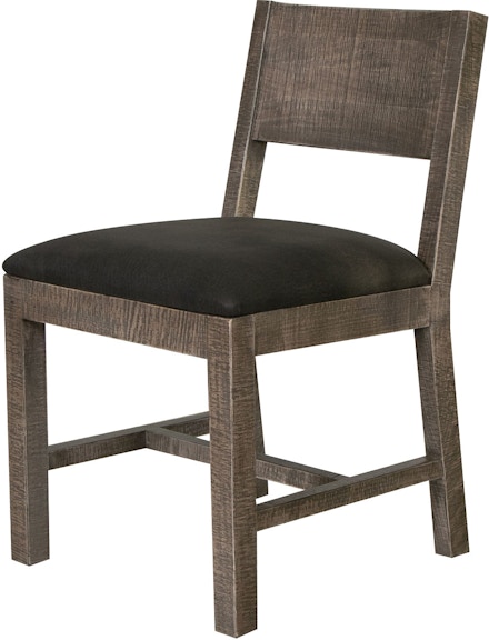 International Furniture Direct Blacksmith Upholstered Seat Wooden Chair IFD2321CHR