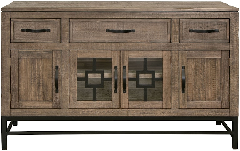 International Furniture Direct Blacksmith 2 Door 1 Drawer Cabinet IFD2321CAB