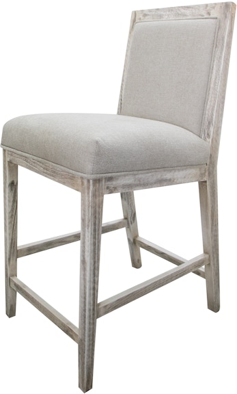 International Furniture Direct Sahara Upholstered 24" Barstool IFD2951BST24WT