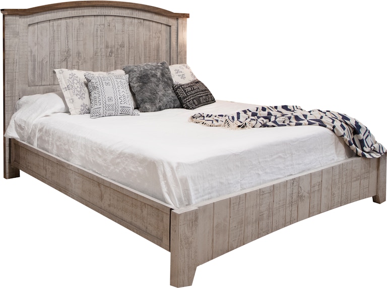 International Furniture Direct Pueblo Gray Queen Bed IFD3401BED-Q