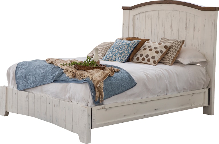 International Furniture Direct Pueblo White Queen Bed IFD360BED-Q
