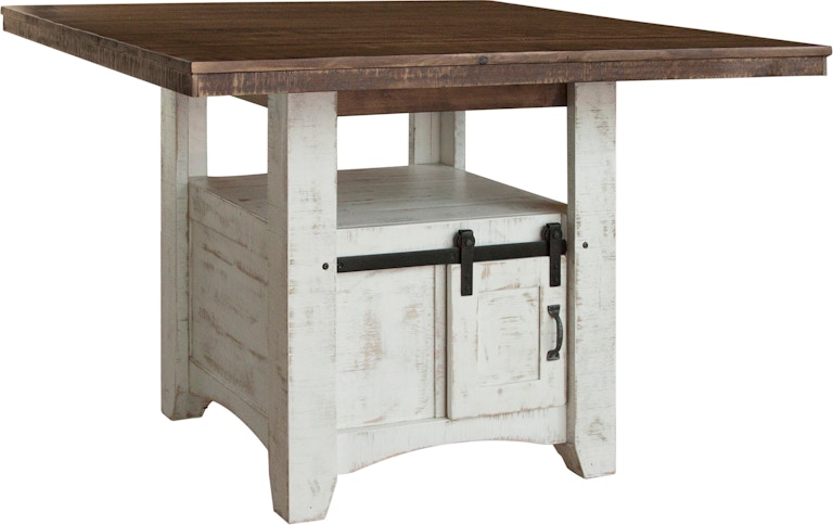 International Furniture Direct Pueblo White Counter Height Table IFD360COUNT-TBL