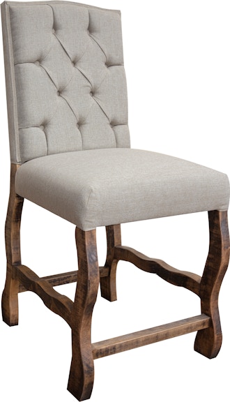 International Furniture Direct Marquez Tufted Backrest 24" Upholstered Barstool IFD4351BST24