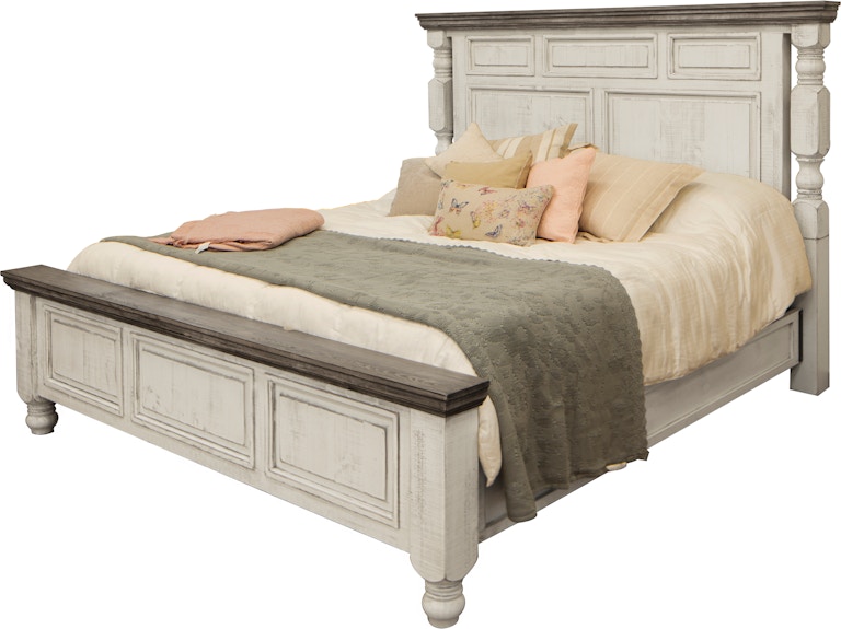 International Furniture Direct Stone King Bed IFD4690BED-EK