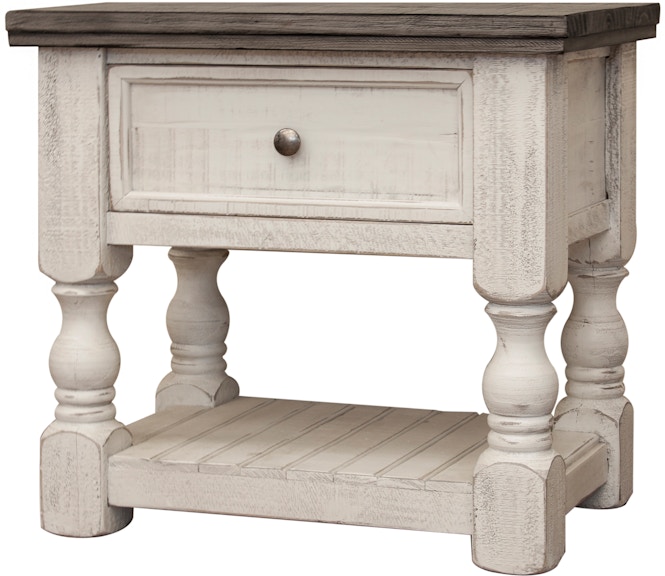 International Furniture Direct Stone 1 Drawer Nightstand IFD4690NTS