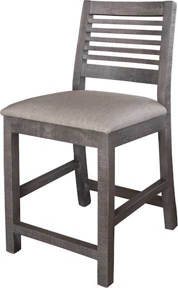 International Furniture Direct Stone Ladder Backrest 24" Barstool IFD469BS24