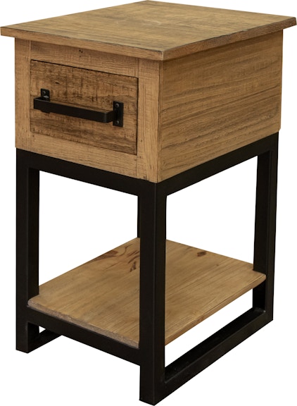 International Furniture Direct Olivo 1 Drawer Chairside Table IFD5411CST